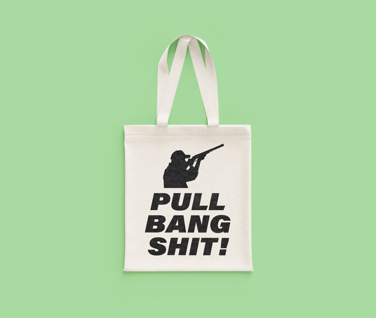 Funny Clay Shooting Tote Bag Trap Shooting Gift Skeet Shooting Gift Clay Pigeon Shooting Pull Bang Shit Tote Bag – Premium Graphic · Great Gift For Fans