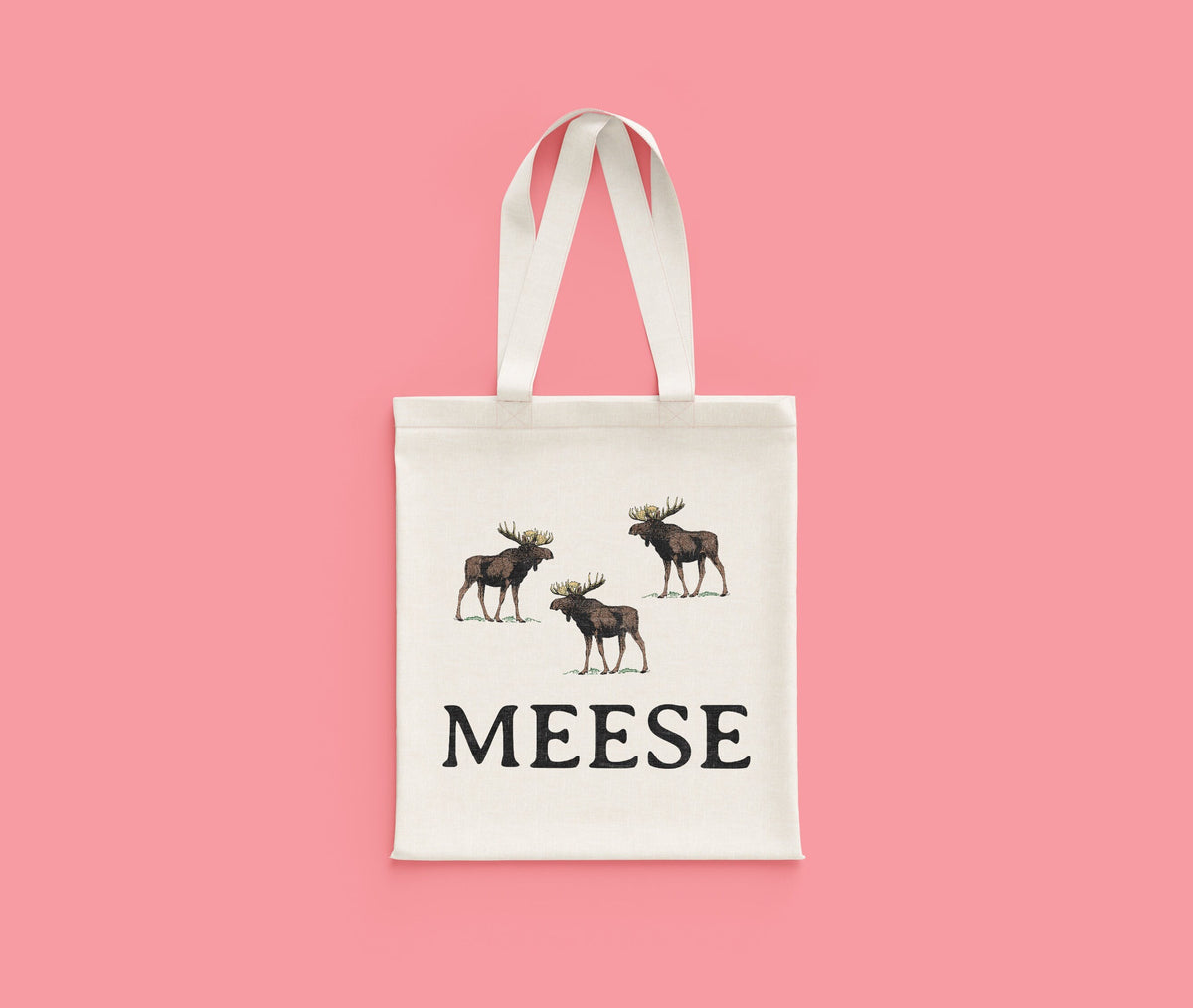 Funny Moose Gift Moose Tote Bag Moose Lover Present Meese Tote Bag – Bold Style · Great Gift For Fans
