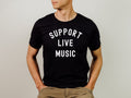 Mens Support Live Music Shirt Gift for Musician Graphic Tee – Soft Feel · Top Pick For Any Outfit