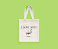 Funny Emu Tote Bag Gift For Emu Lover or Emu Keeper I Am Not Emused Tote Bag – Easygoing Wear · Perfect For Daily Wear