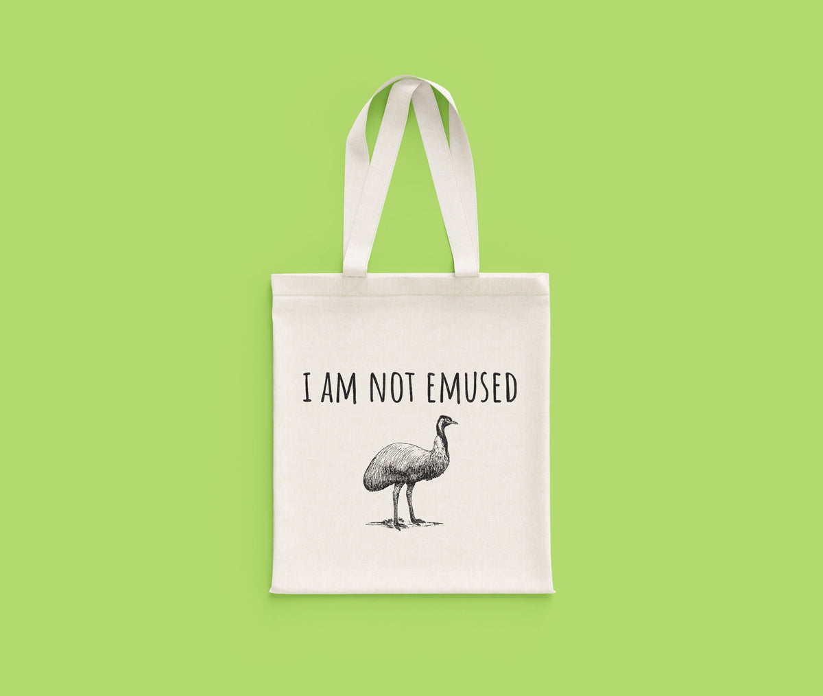 Funny Emu Tote Bag Gift For Emu Lover or Emu Keeper I Am Not Emused Tote Bag – Easygoing Wear · Perfect For Daily Wear