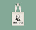 Funny Philosophy Tote Bag Philosophy Student Gift Idea Philosophy Teacher Gift I Kant Even Tote Bag – Bold Style · Great Gift For Fans