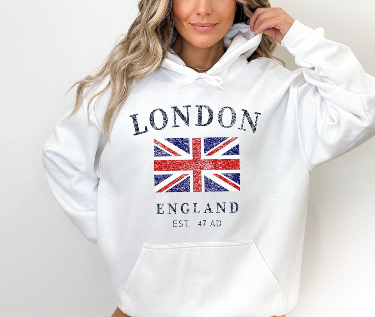 London Hoodie Sweatshirt Souvenir England Sweater Gift British Flag UK Pullover Hoodie – Premium Graphic · Perfect For Daily Wear