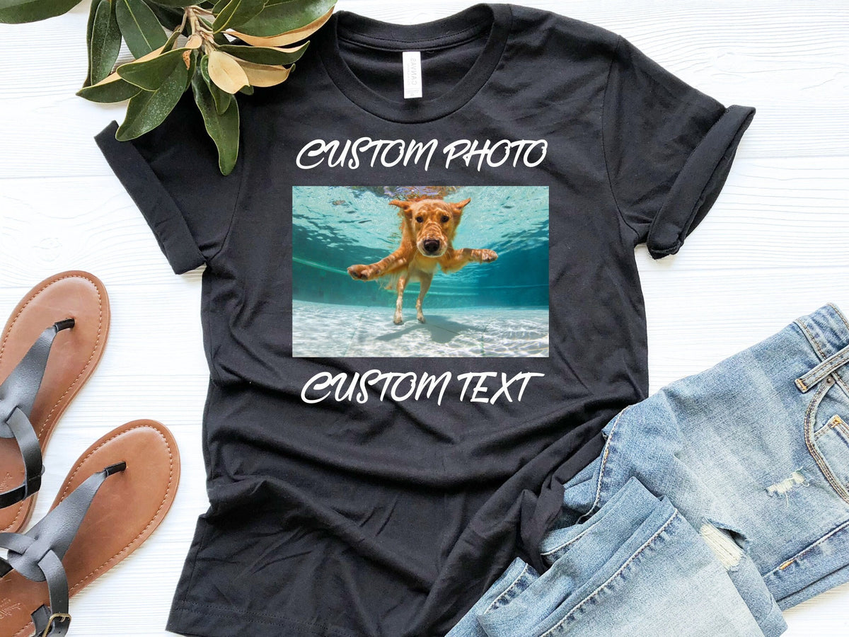 Personalized Custom Photo Shirt Customizable T Shirt with Your Photo Unique Gift for Him or Her Custom Printed Apparel Graphic Tee – Easygoing Wear · Perfect For Daily Wear