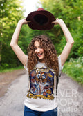 Cancer Zodiac Shirt Crab Ocean Tshirt Birthday Bday Gift Astrology Star Print Goddess Tarot Art Animal Graphic Tee Colorful Sea Coral Graphic Tee – Cozy Vibes · High-Quality Print