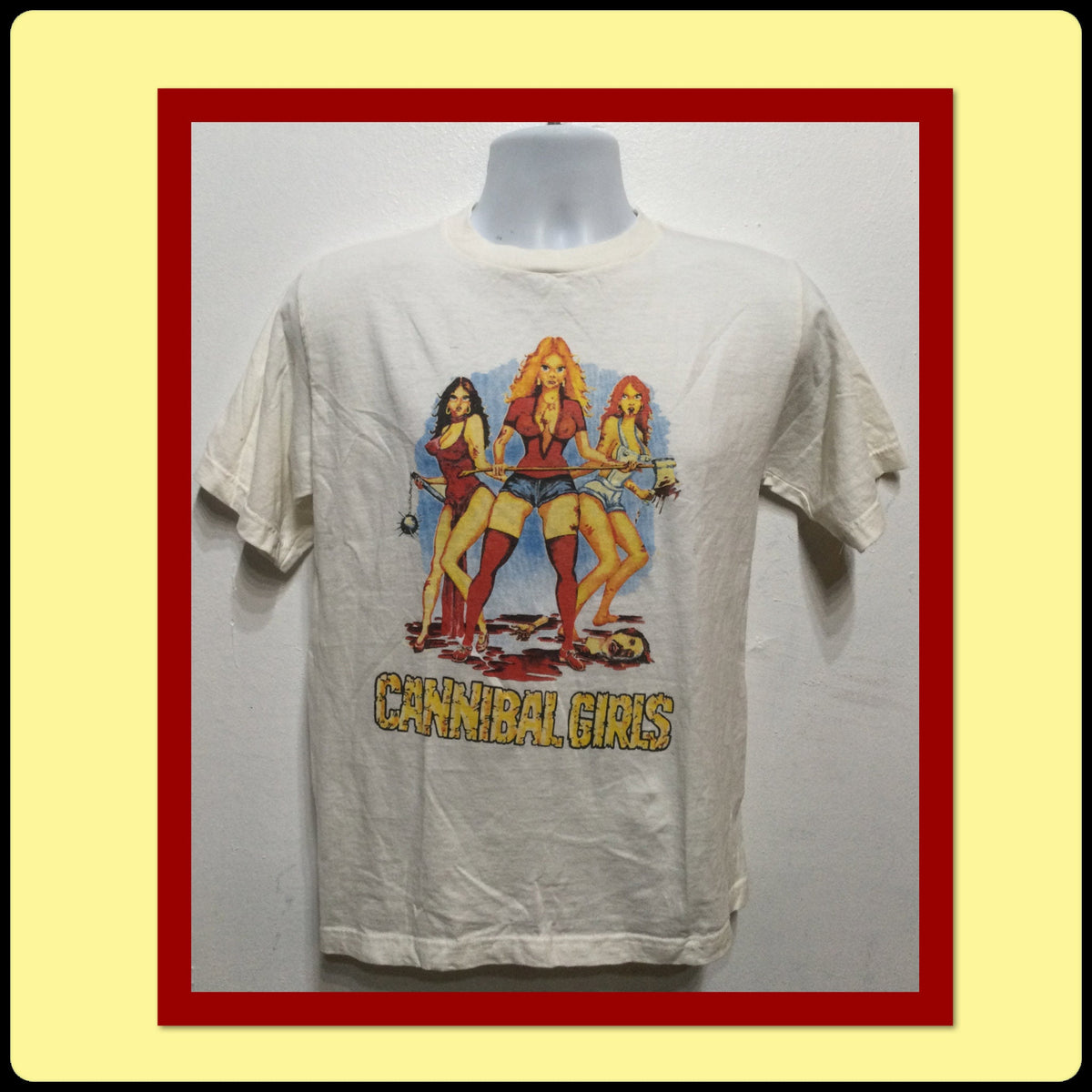 Vintage printed novelty T shirt The cult movie quot Cannibal Girls quot Graphic Tee – Warm & Stylish · Trending Graphic Apparel