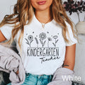 Kindergarten Teacher Shirt Wildflowers Shirt Teacher Appreciation Gift Kindergarten Shirt Kindergarten Team Back To School Shirt Graphic Tee – Warm & Stylish · Great Gift For Fans