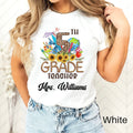 Leopard Custom Teacher Shirt 5th Grade Teacher Team Shirt Personalized School Gift Customized Name Teacher Tee Fifth Grade Graphic Tee – Bold Style · High-Quality Print