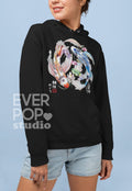 Koi Fish Hoodie Japanese Hoodies Streetwear Hoody Harajuku Pullover Urban Animal Sweater Cozy Nature Fleece Soft Oversized Top Hoodie – Soft Feel · High-Quality Print