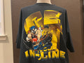 Vintage 9039s Get in Line Taz Roller Blading Looney Tunes Black T Shirt Size 3XL Graphic Tee – Bold Style · Must-Have Style