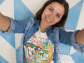 70s Retro shirt Hippie Tshirt Peace T Shirt Love Graphic tee Smile Crewneck Groovy Clothing Smiley Face Emoji Comfort Color Shirt Graphic Tee – Easygoing Wear · Top Pick For Any Outfit