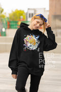 Crane Bird Hoodie Japanese Sweater Wave Sweatshirt Animal Graphic Tee Cherry Blossom Shirt Sakura Floral Print Urban Streetwear Hoodie – Everyday Comfort · Trending Graphic Apparel