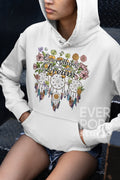 Dream Catcher Hoodie Hippie Pullover Dream Graphic Tee Boho Tribal Jumper Feather Sweatshirt Indie Fleece Top Dreamcatcher Sweater Hoodie – Easygoing Wear · Must-Have Style
