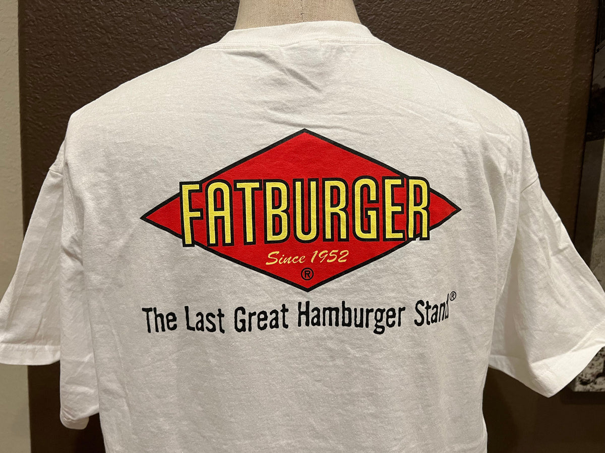 Vintage 9039s FATBURGER Fat is the new skinny White T Shirt Size XXL Graphic Tee – Easygoing Wear · Trending Graphic Apparel