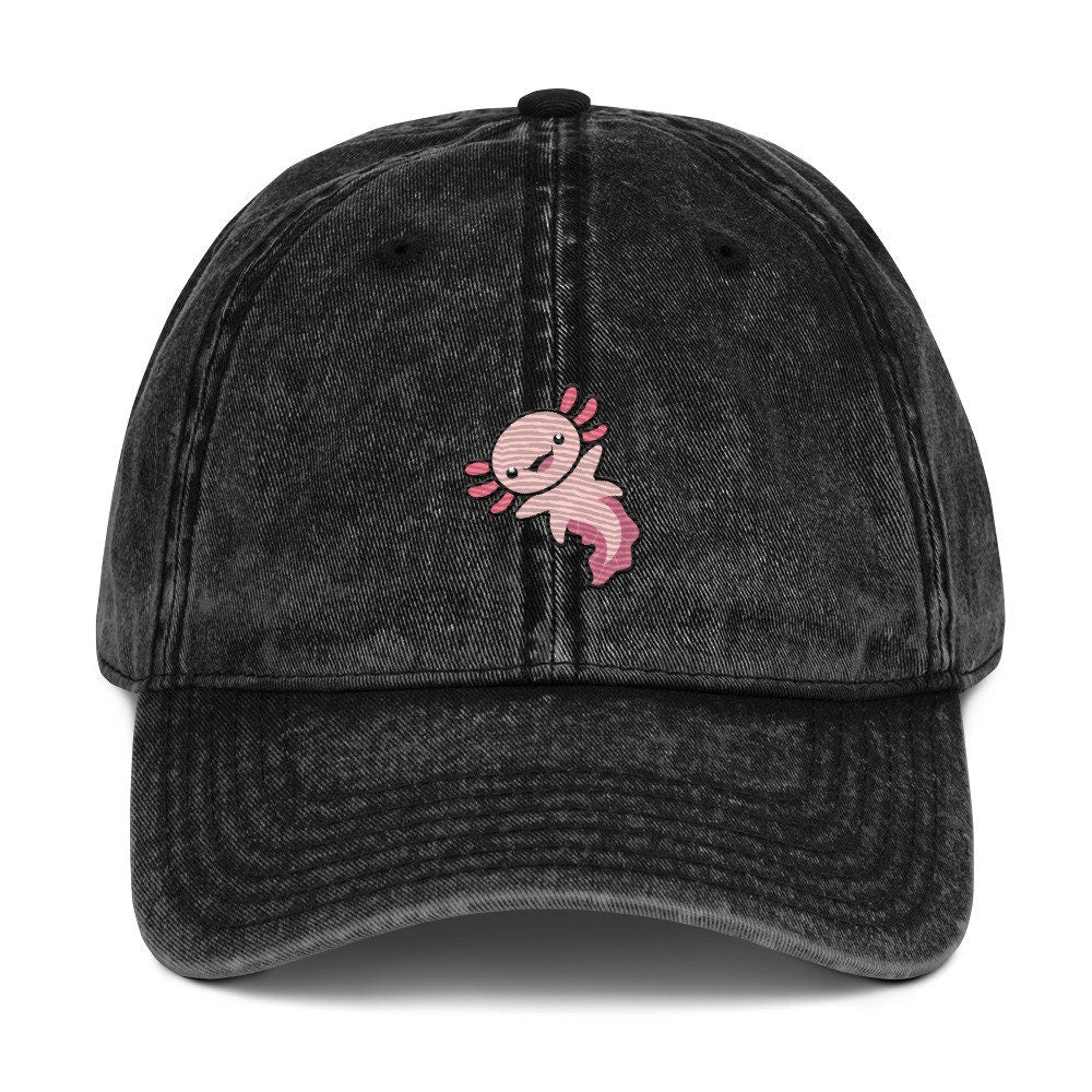 Axolotl Hat Cute Axolotl Hat Axolotl Baseball Cap Axolotl Cap Axolotl Gift Axolotl Embroidered Baseball Dad Cap Axolotl Washed Cap Graphic Tee – Easygoing Wear · High-Quality Print