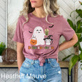 Boba Tea Shirt Retro Halloween Shirt Groovy Ghost Shirt Bubble Tea Shirt Halloween Boba Tee Boba Lover Gift Halloween Kawaii Shirt Graphic Tee – Premium Graphic · Great Gift For Fans