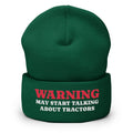 Farm Hat Farmers Hat Farm Cap Pig Farmer Baseball Cap Farm Gift Farming Hat Warning May Start Talking About Tractors Cuffed Beanie Graphic Tee – Feel-Good Design · High-Quality Print