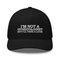 Funny Trucker Hat Gynecologist Hat Groomsmen Gift Funny Hat For Men Men Hat I39m Not A Gynecologist But I39ll Take A Look Trucker Cap Graphic Tee – Premium Graphic · Trending Graphic Apparel