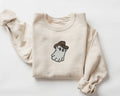 Embroidered Western Ghost Sweatshirt Western Ghost Embroidery Crewneck Funny Sweatshirts Halloween Sweatshirt Spooky Season Sweatshirt – Cozy Vibes · Trending Graphic Apparel