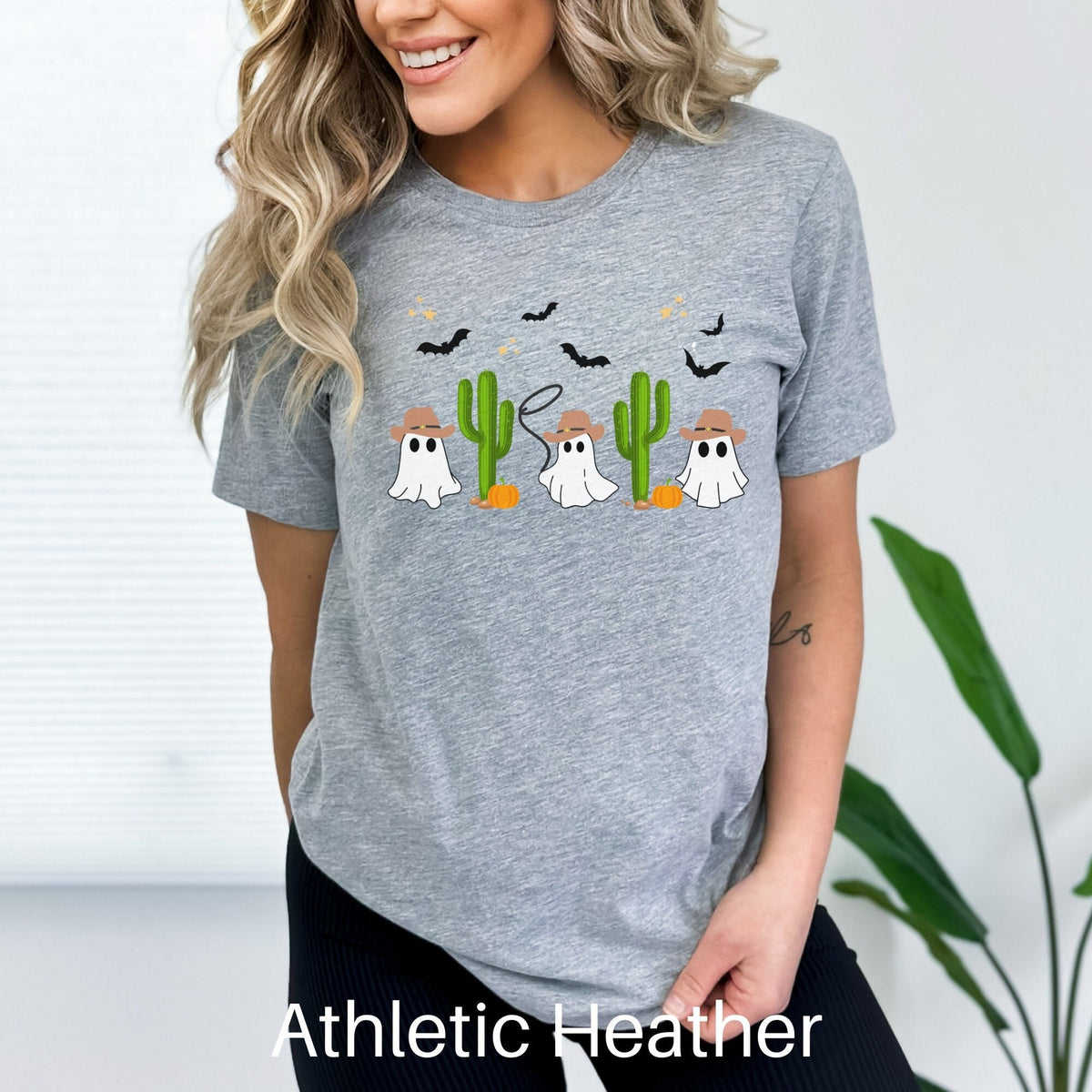 Western Halloween Shirt Ghost Cowboy Halloween Shirt Cowgirl Halloween Tshirt Country Halloween Retro Halloween Tee Cute Ghost Tshirt Graphic Tee – Cozy Vibes · Perfect For Daily Wear