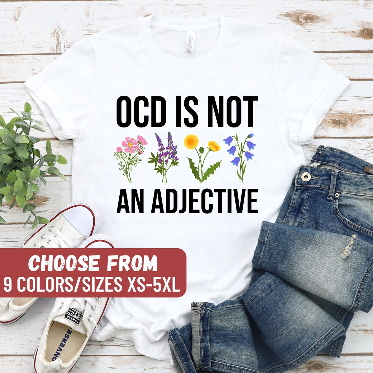 Ocd Shirt Obsessive Compulsive Disorder Shirt Funny Ocd Shirt Ocd Gift Adhd Shirt Adhd Gift Ocd Is Not An Adjective TShirt Graphic Tee – Easygoing Wear · High-Quality Print