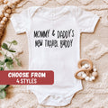 Pregnancy Announcement Baby Bodysuit Baby Shower Gift Travel Baby Bodysuit Baby Gift Mommy And Daddy39s New Travel Buddy Baby Bodysuit Graphic Tee – Cozy Vibes · High-Quality Print