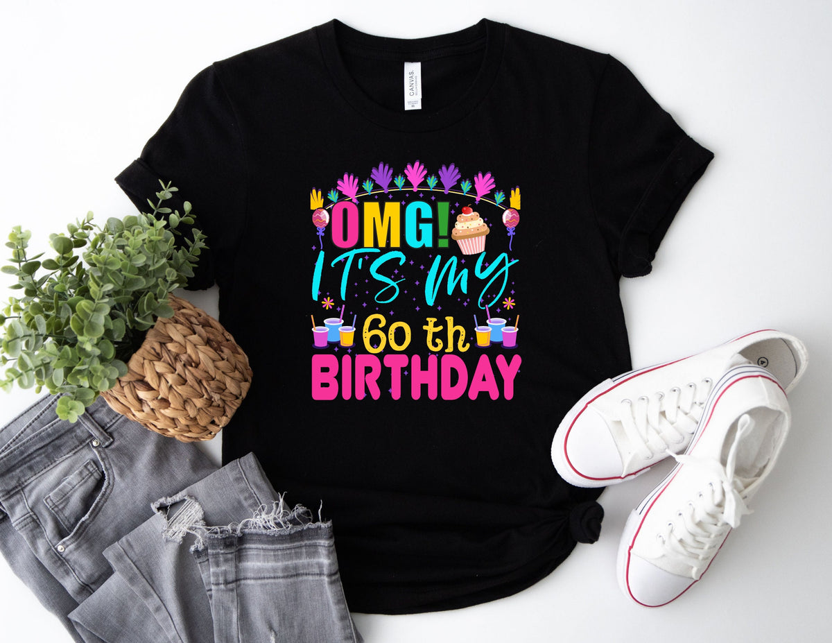 It39s My 60th Birthday Shirt It39s My Birthday Tee 60th Birthday Crew Shirt for Woman Birthday Party Shirts Custom Birthday Group Shirts Graphic Tee – Bold Style · Great Gift For Fans