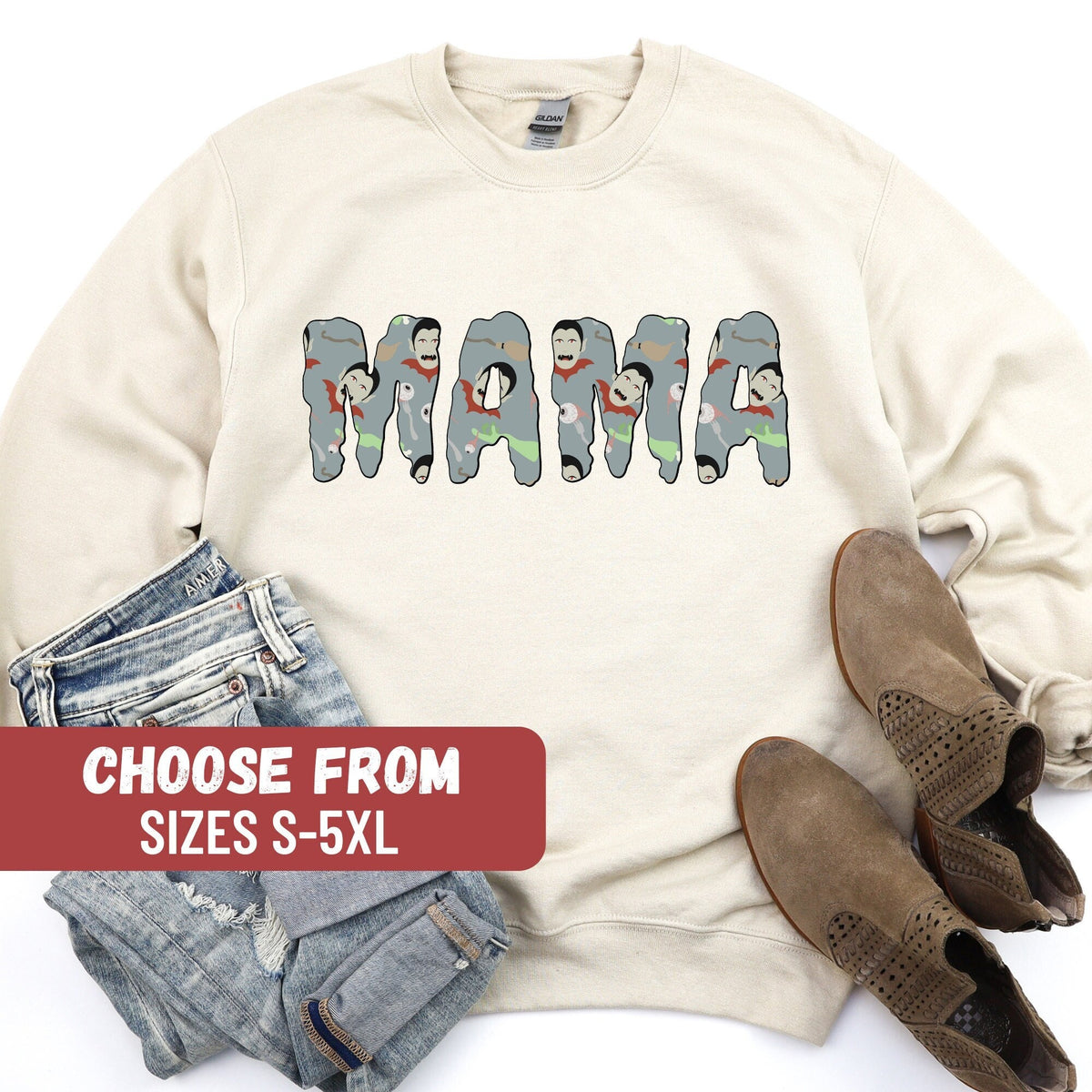 Halloween Sweatshirt Halloween Hoodie Halloween Sweater Halloween Gift Funny Halloween Sweater Halloween Mama Sweatshirt Hoodie – Premium Graphic · High-Quality Print