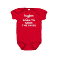 Flight Attendant Baby Bodysuit Flight Attendant Baby Gift Pilot Baby Present Born To Soar The Skies Baby Onepiece Baby Shower Gif Graphic Tee – Bold Style · Top Pick For Any Outfit