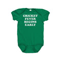 Cricket Baby Bodysuit Cricket Player Baby Gift Cute Baby Onepiece Cricket Fever Begins Early All Cotton Many Sizes And Colors Graphic Tee – Bold Style · Top Pick For Any Outfit