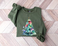 Christmas watercolor Sweatshirt Christmas Sweater Christmas Crewneck Christmas Tree Sweatshirt Holiday Sweaters Winter Sweatshirt Sweatshirt – Premium Graphic · Great Gift For Fans