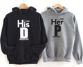 I Love Her P Hoodie I Love His D Hoodie Funny Couple Hoodie Matching Couple Hoodie Anniversary Gifts Gift For Valentines Day Hoodie – Warm & Stylish · Perfect For Daily Wear