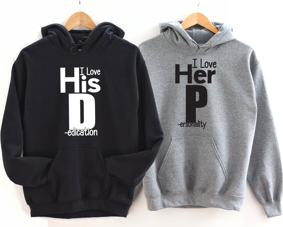 I Love Her P Hoodie I Love His D Hoodie Funny Couple Hoodie Matching Couple Hoodie Anniversary Gifts Gift For Valentines Day Hoodie – Warm & Stylish · Perfect For Daily Wear