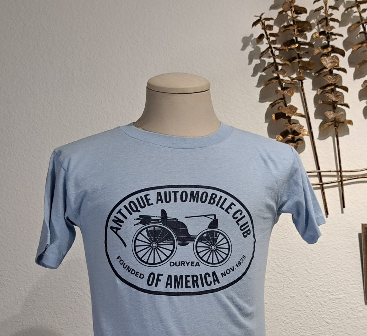Vintage 8039s Antique Automobile Car Club blue Tshirt size M Graphic Tee – Easygoing Wear · Top Pick For Any Outfit