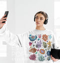 Crystal Sweatshirt Aesthetic Sweater Celestial Pullover Cute Hippie Jumper Holiday Sweatshirts Oversized Crewneck Cozy Fleece Shirt Sweatshirt – Warm & Stylish · Top Pick For Any Outfit