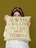 Witchy Celestial Pillow for History Lover Always Willing To Talk About Tituba Massachusetts History Classroom Decor Salem Witch Trials Graphic Tee – Easygoing Wear · Top Pick For Any Outfit