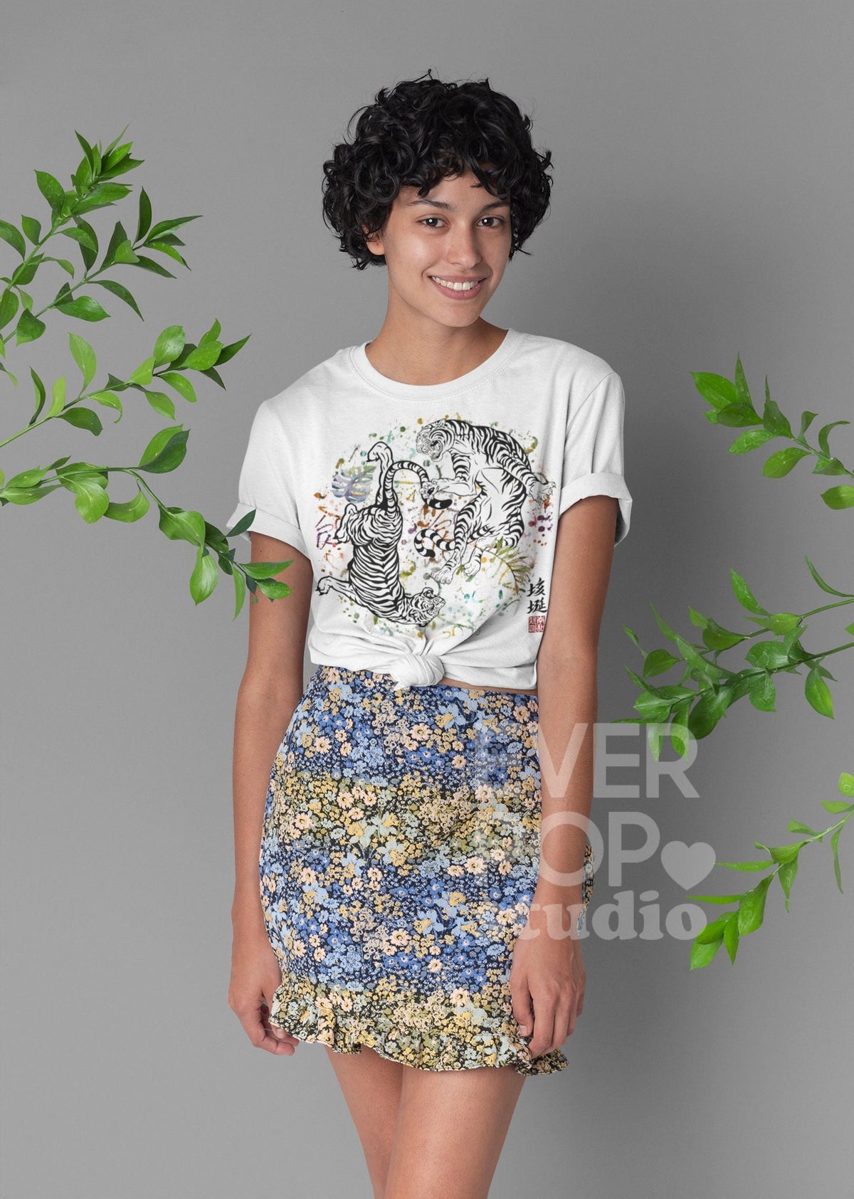 Tiger Animal Shirt Ying Yang Shirts Colorful Shirt Jungle Graphic Tee Cool Safari Tshirt Wildlife T Shirt Urban Streetwear Japanese Graphic Tee – Everyday Comfort · Must-Have Style