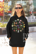 Cosmic Floral Hoodie Celestial Sweatshirt Aesthetic Sweater Trendy Hippie Jumper Cute Flower Pullover Nature Hoodies Cozy Camping Top Hoodie – Bold Style · Trending Graphic Apparel