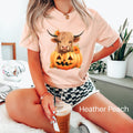 Highland Cow Shirt Halloween Shirt Pumpkin Tshirt Cow Halloween Shirt Cute Cow Shirt Cow Lover Shirt Cow Lover Gift Cute Halloween Tee Graphic Tee – Soft Feel · Perfect For Daily Wear
