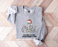I39m Fine Everything Is Fine Christmas Sweatshirt Messy Christmas Lights Sweater Retro Christmas Lights Sweater Trendy Christmas Sweater Sweatshirt – Everyday Comfort · High-Quality Print