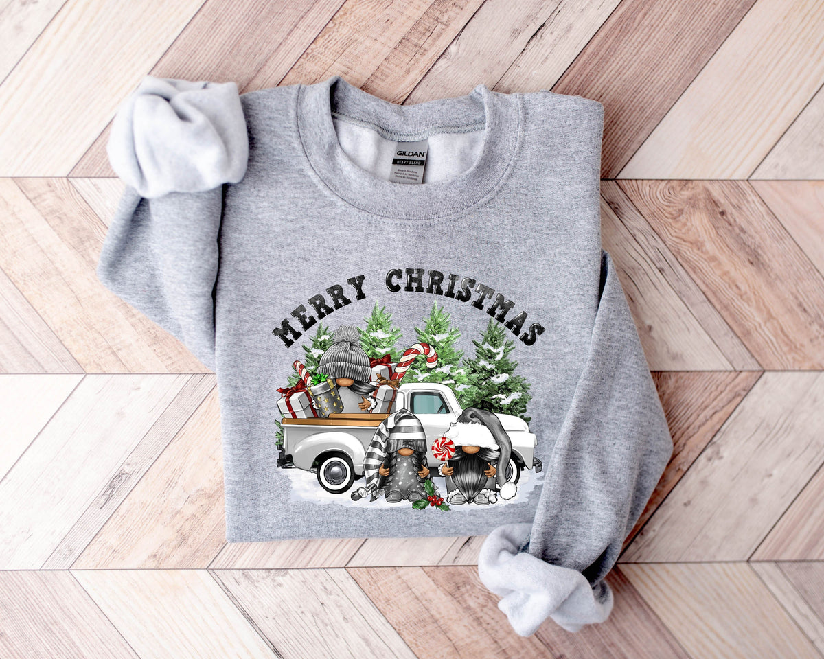 Christmas Gnomes Sweatshirt Womens Christmas Sweatshirt Christmas Sweatshirts for Women Christmas Gift WomenMerry Christmas Sweatshirt Sweatshirt – Warm & Stylish · High-Quality Print