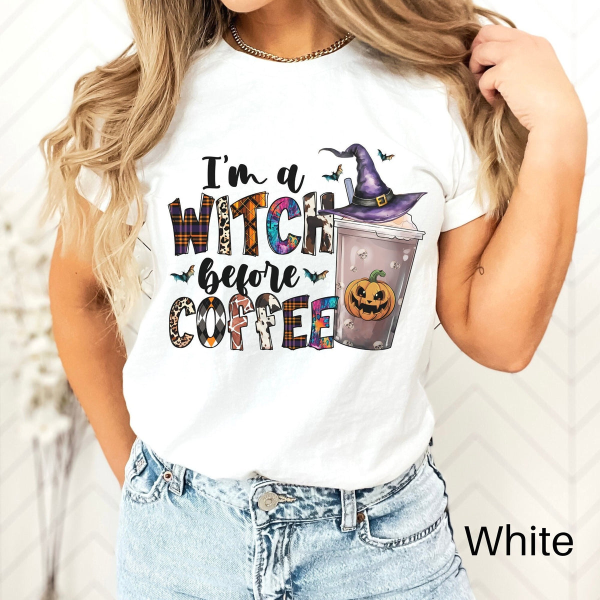 Witch Coffee Shirt Witch Shirt Coffee Shirt Halloween Shirt Coffee Lover Gift Coffee Lover Shirt Spooky Season Halloween Tee Graphic Tee – Feel-Good Design · Perfect For Daily Wear