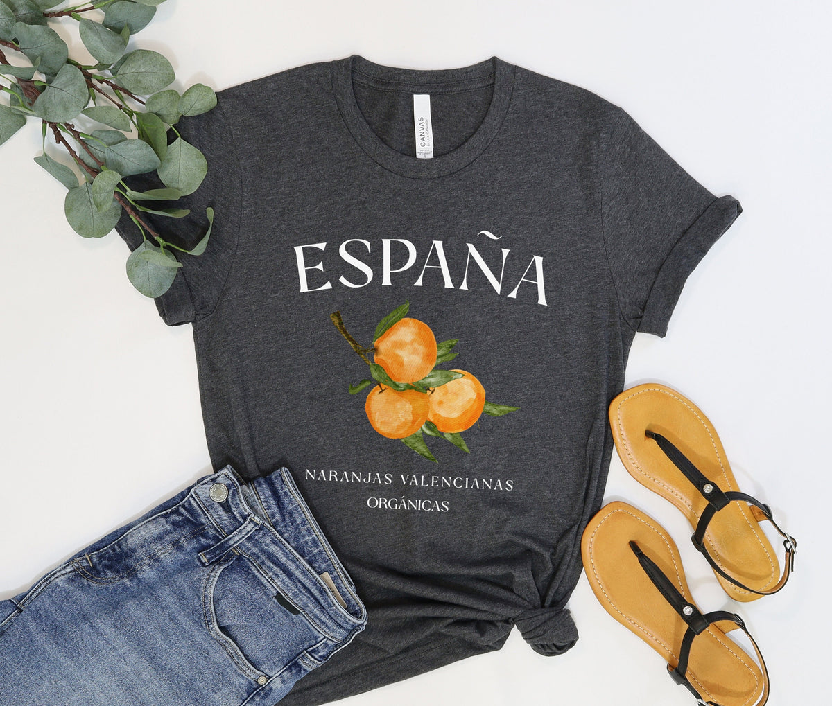 Cute Unisex Valencia Spain Oranges Tee Shirt Espana Tshirt Graphic Tee – Aesthetic Look · Perfect For Daily Wear