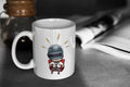 PUBG Cute Chibi Player on Throne 11oz White Glossy Mug Perfect Gift for Gamers and PUBG Fans Graphic Tee – Easygoing Wear · Must-Have Style