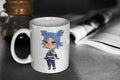 Valorant Cute Chibi Neon 11oz White Glossy Mug Perfect Gift for Gamers and Valorant Fans Graphic Tee – Warm & Stylish · Perfect For Daily Wear