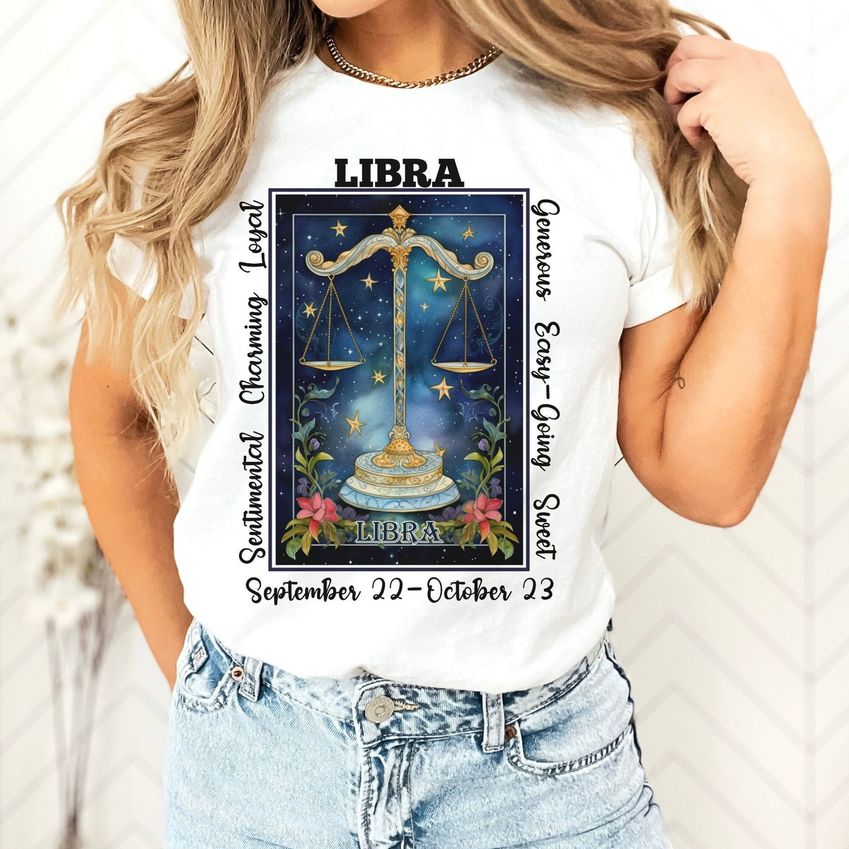 Libra Shirt Zodiac Shirt Libra Gift Horoscope Shirt Astrology Shirt Libra Birthday Gift Astrology Gift Libra Gifts October Birthday Graphic Tee – Feel-Good Design · High-Quality Print