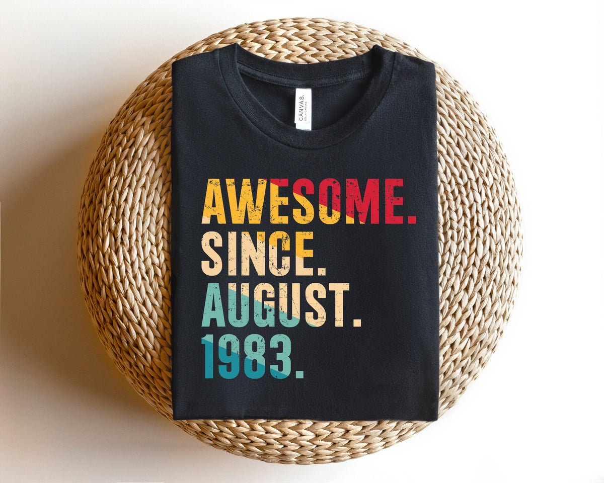 Awesome Since September 1983 Shirt September Birthday Gift September Birthday Shirt September 1983 shirt 40th Birthday For Women Graphic Tee – Bold Style · Perfect For Daily Wear