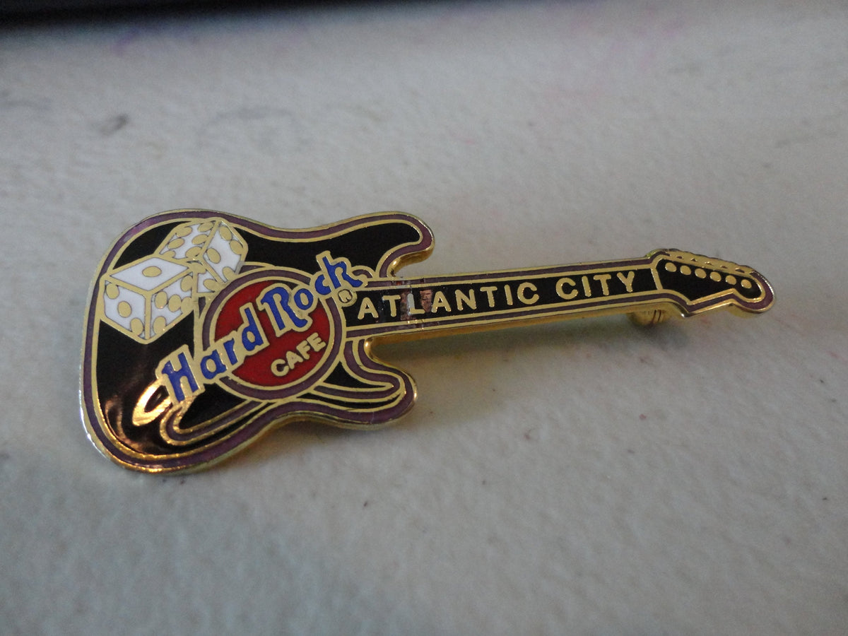 Vintage 9039s Hard Rock Cafe Atlantic City GUITAR Pin Graphic Tee – Soft Feel · Top Pick For Any Outfit