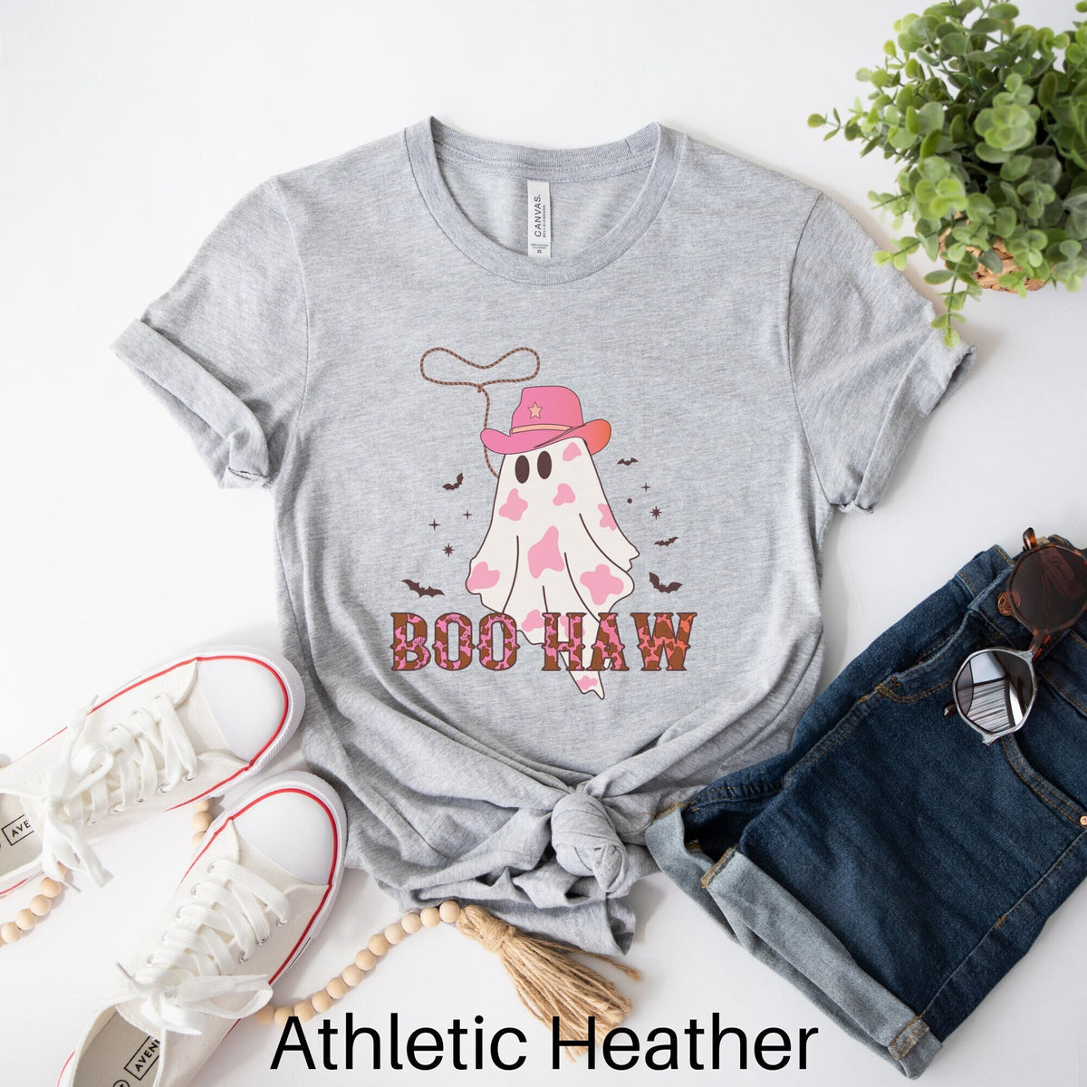 Boo Haw Shirt Western Shirt Cowboy Ghost Shirt Halloween Shirt Cowboy Halloween Shirt Country Halloween Shirt Retro Ghost Shirt Graphic Tee – Bold Style · Great Gift For Fans