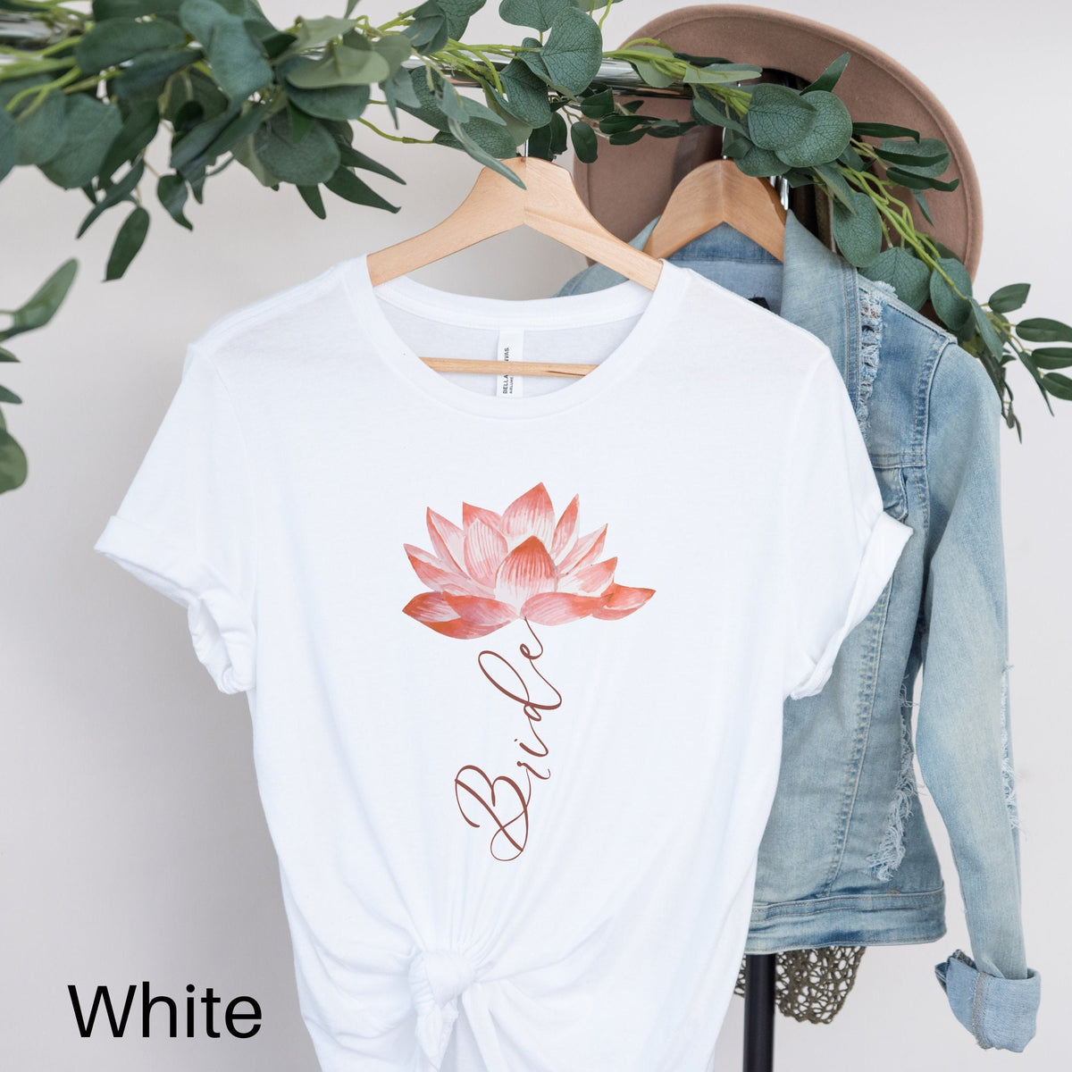 Bride Lotus Flower Shirt Bride Shirt Gift for Bride Wedding Shirt Wedding Gift Lotus Gift Bride Gift Bridal Shower Gift Honeymoon Tee Graphic Tee – Everyday Comfort · High-Quality Print